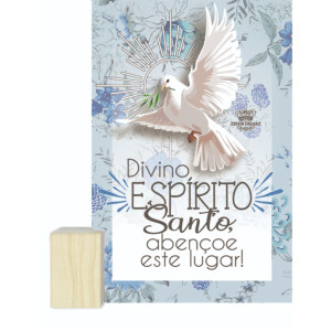 ENFEITE DE MESA COM BASE DIVINO ESPÍRITO SANTO...15X12