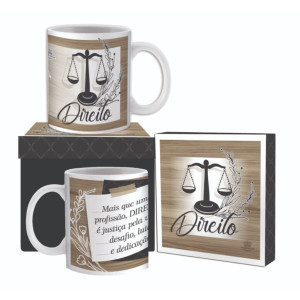 CANECA CERÂMICA PROFISSÕES DIREITO