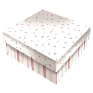 CAIXA RIGIDA QUADRADA - 190 - Kit c/4 tamanhos - 1 peça cada