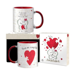 CANECA CERÂMICA VOCÊ ME COMPLETA