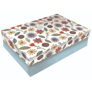 CAIXA RIGIDA RETANGULAR - 125 -  Kit c/4 tamanhos - 1 peça cada - JARDIM 1