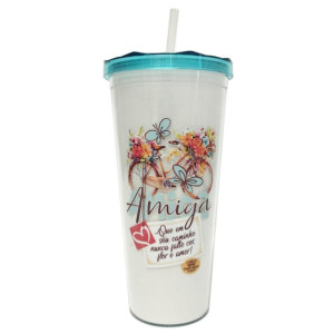 COPO AMIGA QUE EM SEU CAMINHO... 650 ML 