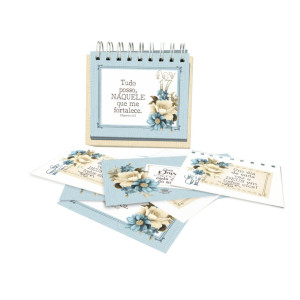 CALENDARIO DE MESA C/ MENSAGEM DIARIAS 11,5X13X8,5