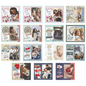 KIT COM 15 PORTA RETRATO 18X20