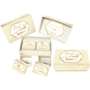 CAIXA RIGIDA PEQUENA PEQUENOS TESOUROS POÁ 10X17X7