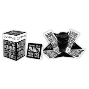 CAIXA SURPRESA COM COPO AMIGO 16,5X11X11