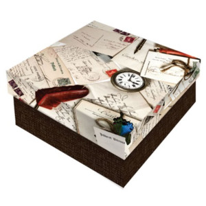 CAIXA RIGIDA QUADRADA - 118 - Kit c/4 tamanhos - 1 peça cada