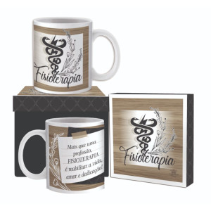 CANECA CERÂMICA PROFISSÕES FISIOTERAPIA