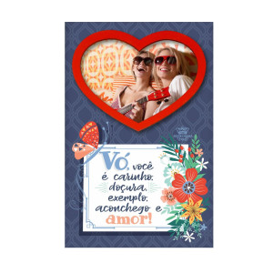 PORTA RETRATO DE MESA G VÓ, VOCÊ É CARINHO DOÇURA...20X13