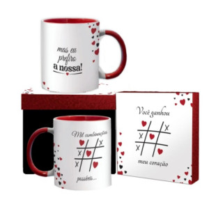 CANECA CERÂMICA MIL COMBINAÇÕES 