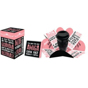 CAIXA SURPRESA COM COPO AMIGA 16,5X11X11