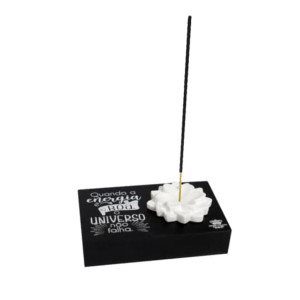 PORTA INCENSO QUANDO A ENERGIA É BOA, O UNIVERSO NÃO FALHA 4X12X7,5