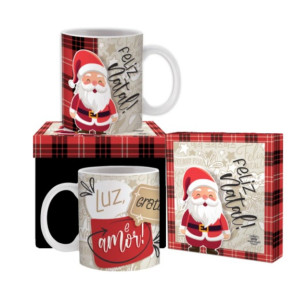 CANECA CERÂMICA FELIZ NATAL 