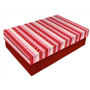 CAIXA RIGIDA RETANGULAR - 142 - Kit c/4 tamanhos - 1 peça cada AMOR