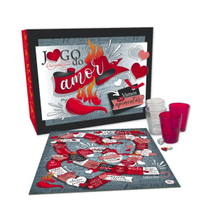 CAIXA COM TABULEIRO JOGO DO AMOR...6,5X31,5X25cm