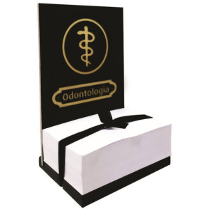 ENFEITE DE MESA COM BLOCO PARA ANOTAÇÕES PROFISSÕES ODONTOLOGIA...15X10X7