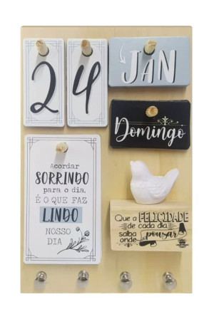 CALENDÁRIO PERMANENTE QUE A FELICIDADE DE CADA DIA...23X15