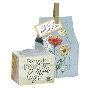 CUBO DE MESA COM VELA. LUZ ... JARDIM 1 5X5,5X5