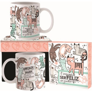 CANECA CERÂMICA GATO 