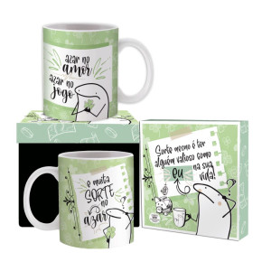 CANECA CERÂMICA BENTÔ...AZAR NO AMOR