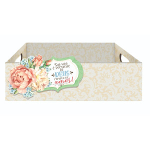 KIT C/6 CAIXAS SUA VIDA É PRESENTE...P 8,5X27X16