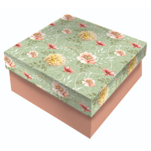 CAIXA RIGIDA QUADRADA - 104 - Kit c/4 tamanhos - 1 peça cada