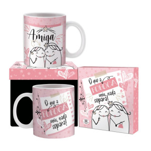 CANECA CERÂMICA BENTÔ...AMIGA