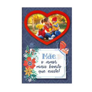 PORTA RETRATO DE MESA G MÃE O AMOR MAIS BONITO...20X13