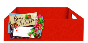 KIT C/6 CAIXAS BOAS FESTAS 8,5X30X19