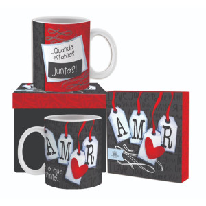 CANECA CERÂMICA QUANDO ESTAMOS JUNTOS 