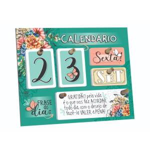 CALENDÁRIO PERMANENTE DE MESA FRASE DO DIA...18X22