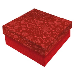 CAIXA RIGIDA QUADRADA - 124 - Kit c/4 tamanhos - 1 peça cada