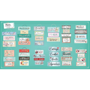 KIT C/12 MÓBILE DE PAREDE FRASES