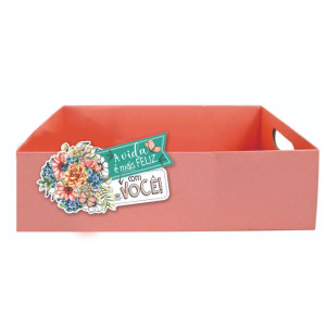 KIT C/6 CAIXAS A VIDA É MAIS É MAIS FELIZ...P 8,5X27X16