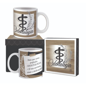 CANECA CERÂMICA PROFISSÕES ODONTOLOGIA