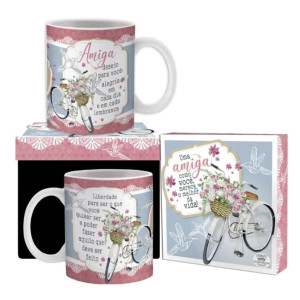 CANECA CERÂMICA AMIGA 