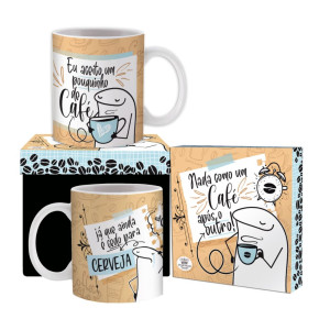 CANECA CERÂMICA BENTÔ...EU ACEITO UM POUQUINHO DE CAFÉ