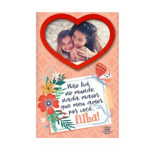 PORTA RETRATO DE MESA P NÃO HÁ NO MUNDO NADA MAIOR...18X11,5