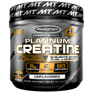 Platinum 100% Creatine - Sem Sabor - 400g