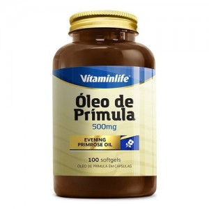 Óleo de Prímula 500mg - Vitaminlife - 100 capsulas