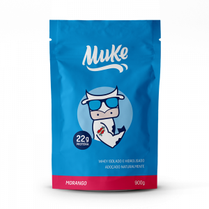 Refil Whey Protein Isolado e Hidrolisado 900g - Muke