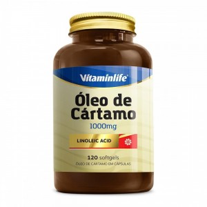 Óleo De Cártamo - Ácido Linoléico 1000Mg ( 120 Softgels ) - Vitaminlife