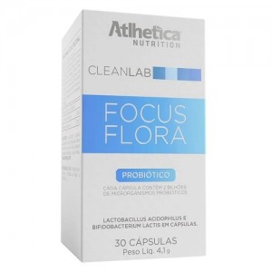 Cleanlab Focus Flora Probiotico 30 Capsulas - Atlhetica Nutrition