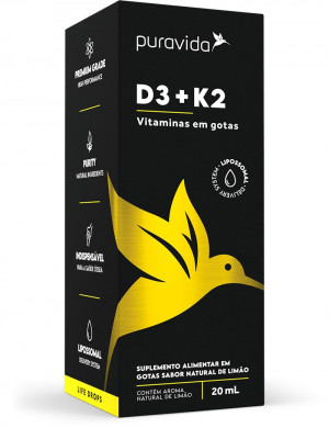 Vitamina D3 + K2 Gotas 20ml – Pura Vida