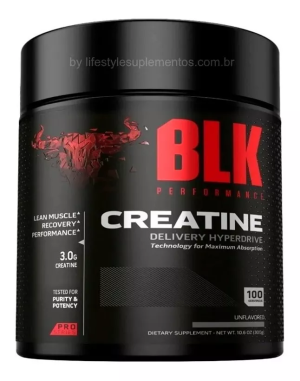 Creatina Pura Micronizada 300g – (100 doses) Blk Performance
