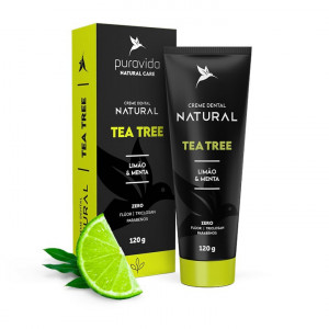 Creme Dental Natural Tea Tree 120g - Pura Vida