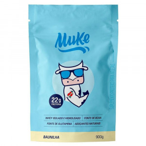 Refil Whey Protein Isolado e Hidrolisado 900g - Muke