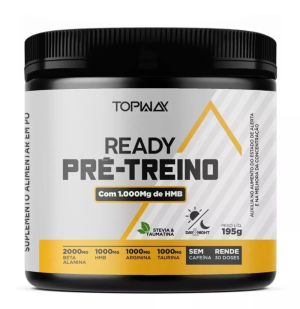 Pré-Treino - Ready Sem Cafeína 195g - Topway