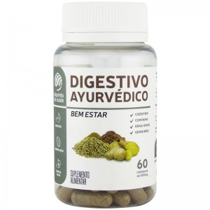 Digestivo Ayurvédico -  500mg - 60 Cápsulas Vegetais - Alquimia da Saúde