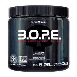 Pré-treino Bope 150g - Caveira Preta - Black Skull